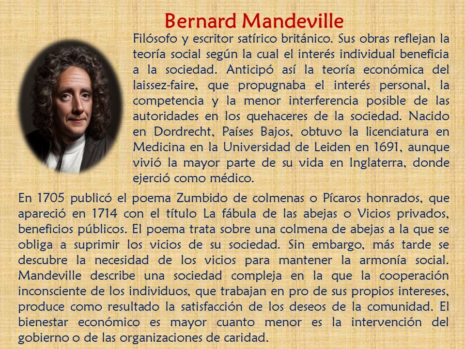 Biografía Bernard Mandeville