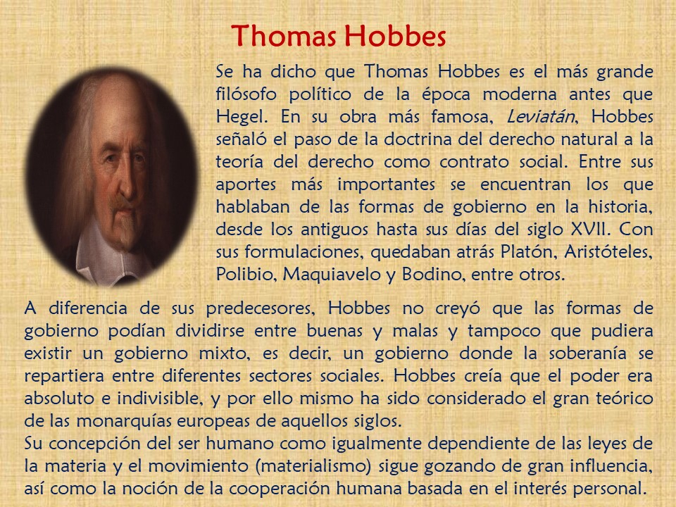 Biografía Thomas Hobbes