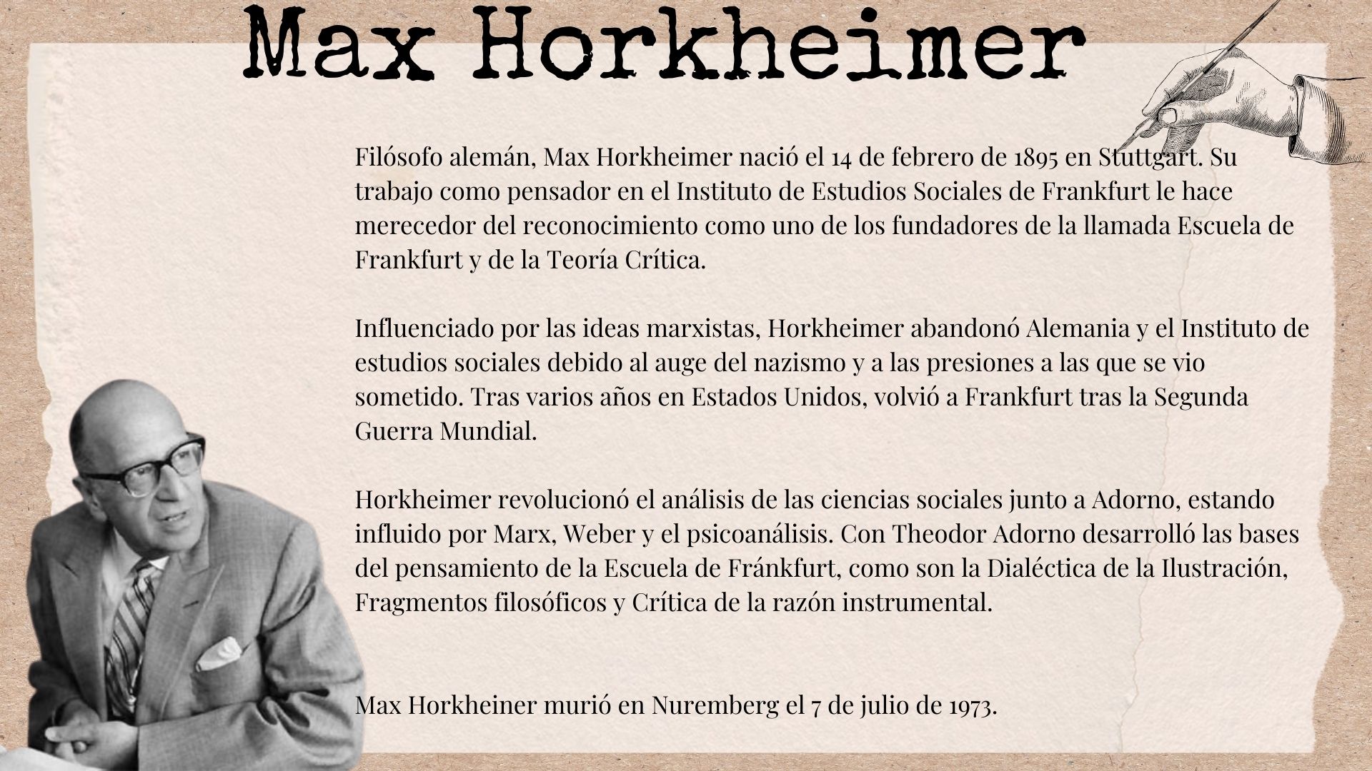 Biografía Horkheimer